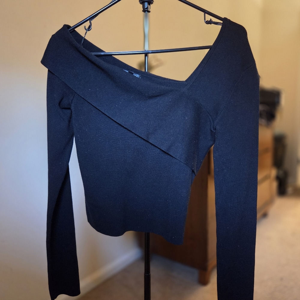 Off Shoulder Knit Top